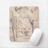 View Thru the Trees by Paulセザンヌ、ヴィンテージアート マウスパッド (マウス)