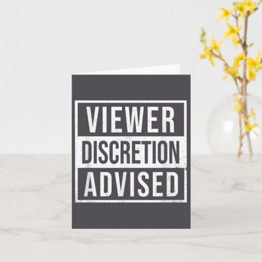 Viewer Discretion Advised  カード (黄色い花)