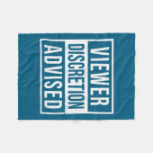 Viewer Discretion Advised  フリースブランケット (正面(横))