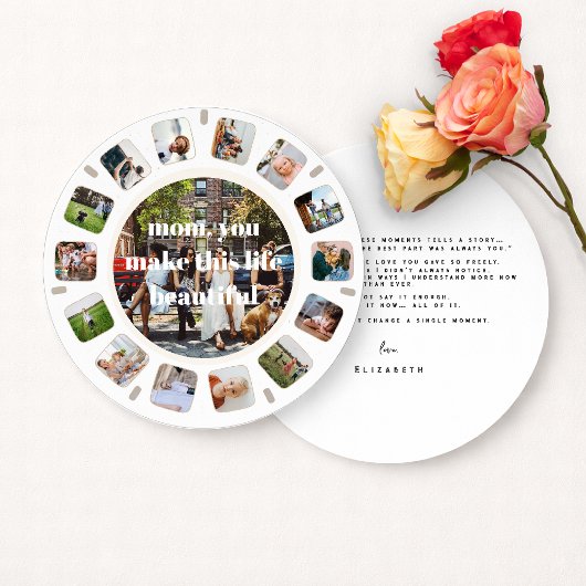 Viewfinder Memories Mother’s Day Photo Card 招待状