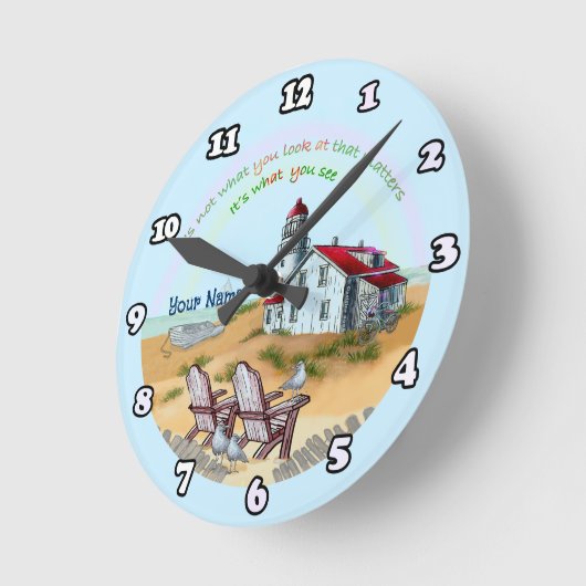 Viewpoint  Lighthouse clock  ラウンド壁時計 (傾斜)