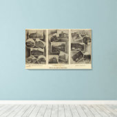 Views, La Grande，オレゴン キャンバスプリント (インサイチュ (ウッドフロア))