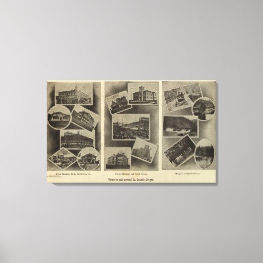 Views, La Grande，オレゴン キャンバスプリント (正面)