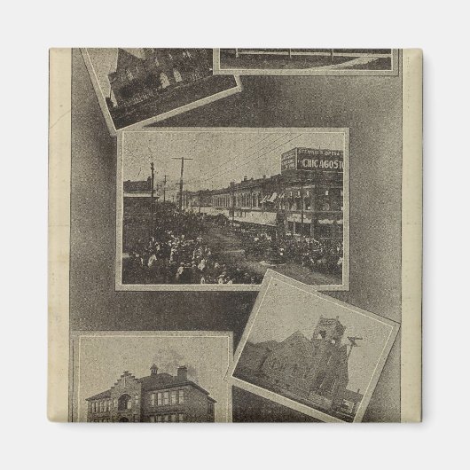 Views, La Grande，オレゴン マグネット (正面)