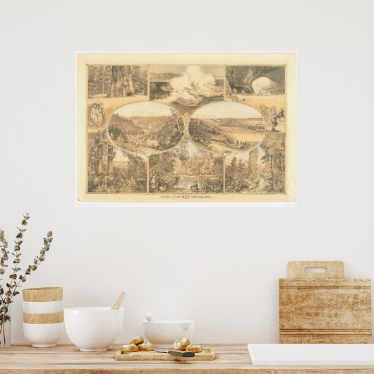 Views of the South Pacific Coast Railroad (1649A) ポスター (キッチン)