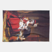 Vigée-Lebrun - Marieアントワネットおよび彼女の子供 キッチンタオル (横)