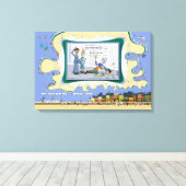 Vigil-Auntie | Absurd Wordplay Humor 24x16 キャンバスプリント (インサイチュ (ウッドフロア))