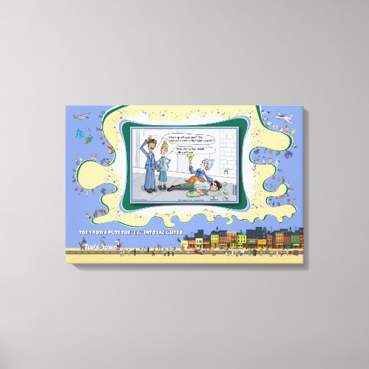 Vigil-Auntie | Absurd Wordplay Humor 24x16 キャンバスプリント (正面)