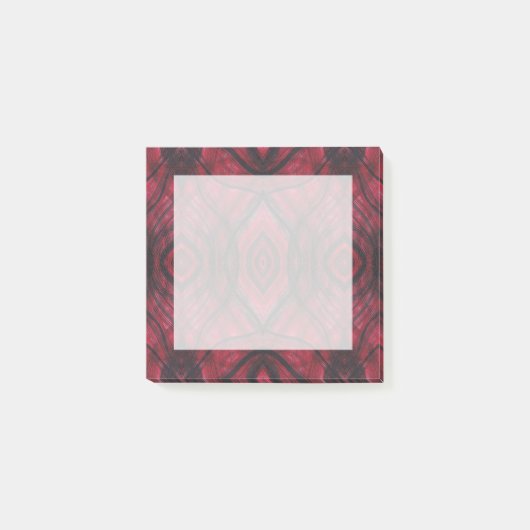 Vigilance Red Abstract Watercolor Art ポストイット (正面)