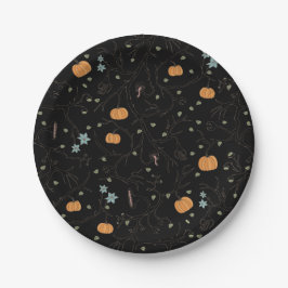 Vigne effrayante pour Halloween ペーパープレート