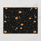 Vigne effrayante pour Halloween Noir ポストカード (正面)