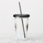 Vignettedプロフィールのペレグリン《鳥》ハヤブサ アクリルタンブラー (左)