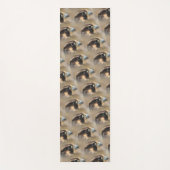 Vignettedプロフィールのペレグリン《鳥》ハヤブサ ヨガマット (正面)