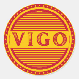 Vigo市プライドエンブレム - スペインのアイデンティティ ラウンドシール