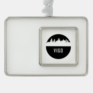 Vigo | cities of Spain シルバープレートフレームオーナメント