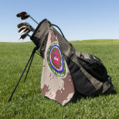 VIIコープスデザートストーム退役軍人  ゴルフタオル (グリーン)