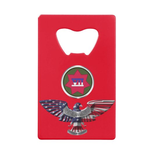 VII装甲部隊ワシ クレジットカード栓抜き (正面)