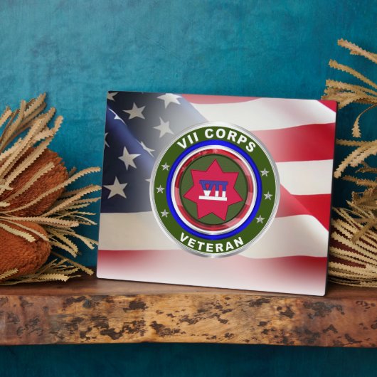 VII部隊退役軍人 フォトプラーク (側面)