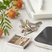 VIII正義、7つの占いカード キーホルダー (側面)