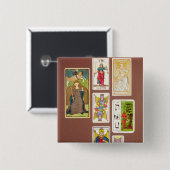 VIII正義、7つの占いカード 缶バッジ (正面&裏面)