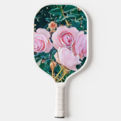 viintage birds purple botanical wallpaper ピックルボールラケット (裏面)