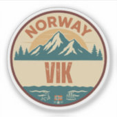 Vik, Norge Norway シール (正面)