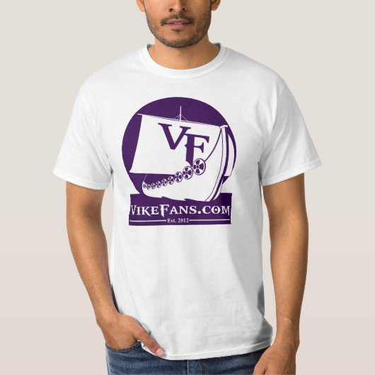 VikeFansのロゴのワイシャツ Tシャツ (正面)