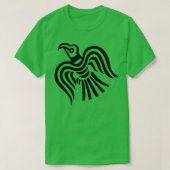 Viking Banner Raven Symbol Tシャツ (デザイン正面)