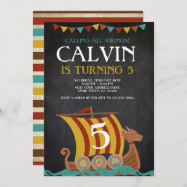 Viking Birthday 招待状