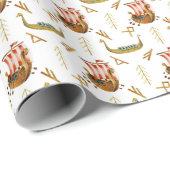 Viking Birthday Wrapping Paper Boys 1–7 ラッピングペーパー (ロールコーナー)
