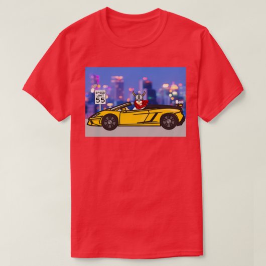 Viking Canx27t Drive the Speed Limit Tシャツ (デザイン正面)
