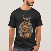 Viking Cat Valhalla Norse Warrior Tシャツ (正面)