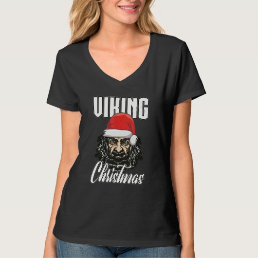 Viking Christmas Valhalla Viking Warrior Northmen  Tシャツ (正面)