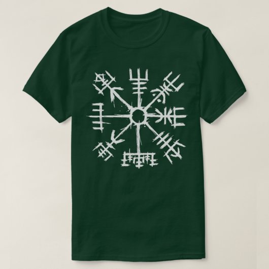 Viking Compass Vegvisir Tシャツ (デザイン正面)