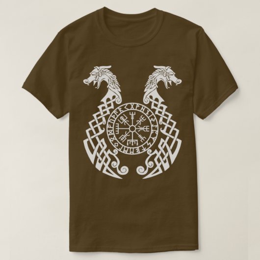 VIKING COMPASS WHITE Tシャツ (デザイン正面)