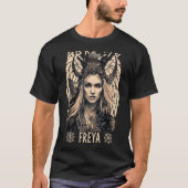 Viking Goddess Freya Shieldmaiden Celtic Mythology Tシャツ (正面)