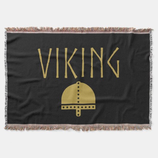 Viking Helmet Blanket スローブランケット (正面)