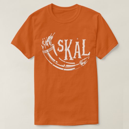 Viking horn skal tシャツ (デザイン正面)