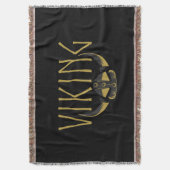 Viking Horned Helmet Blanket スローブランケット (正面縦)