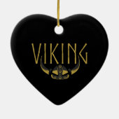 Viking Horned Helmet Ornaments セラミックオーナメント (裏面)