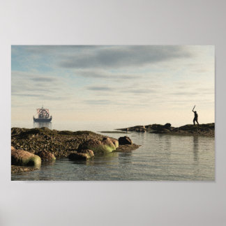 Viking Longship Homeward Bound ポスター