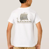 Viking Metallic Gold Ship Tshirt Tシャツ (裏面)
