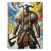 Viking Nordic Scandinavian warrior medieval myth ノートブック (正面)