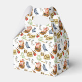 Viking party theme boys blue red pattern フェイバーボックス (裏面サイド)