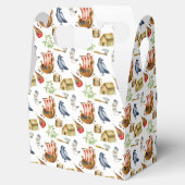 Viking party theme boys blue red pattern フェイバーボックス (オープン)