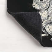 Viking Riding Squirrel Funny Warrior Art  マウスパッド (コーナー)