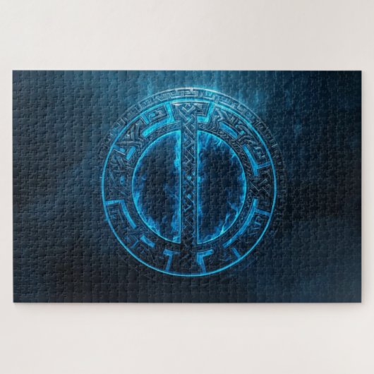 Viking Rune Circle Jigsaw Puzzle ジグソーパズル (横)
