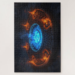 Viking Rune Circle Jigsaw Puzzle ジグソーパズル