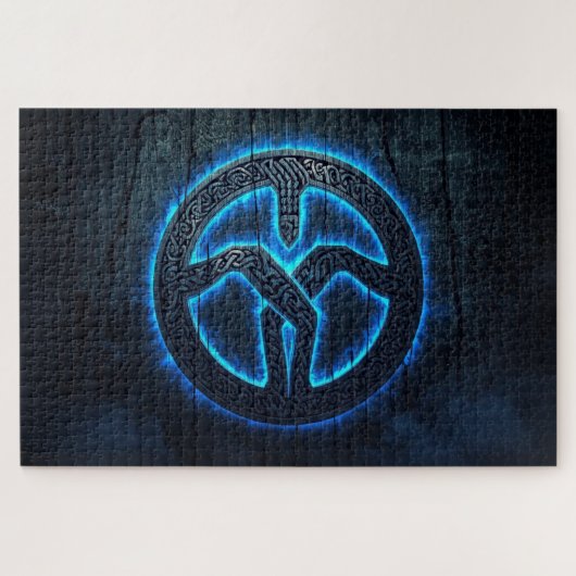 Viking Rune Circle Jigsaw Puzzle ジグソーパズル (横)