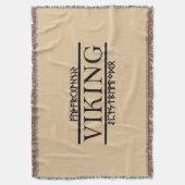 Viking Runes Blanket スローブランケット (正面縦)